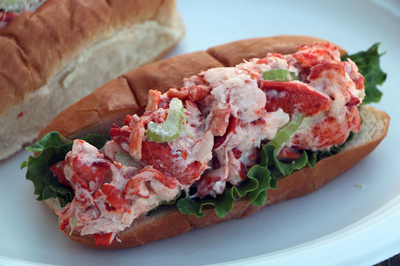 Lobster roll sandwich